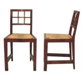 Set of 12 Jourdain Chairs with Rush Seat