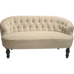 One Used Mahogany Loveseat