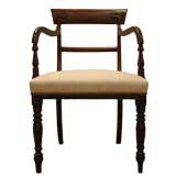 Antique Mahogany Anglo-Indian Armchair