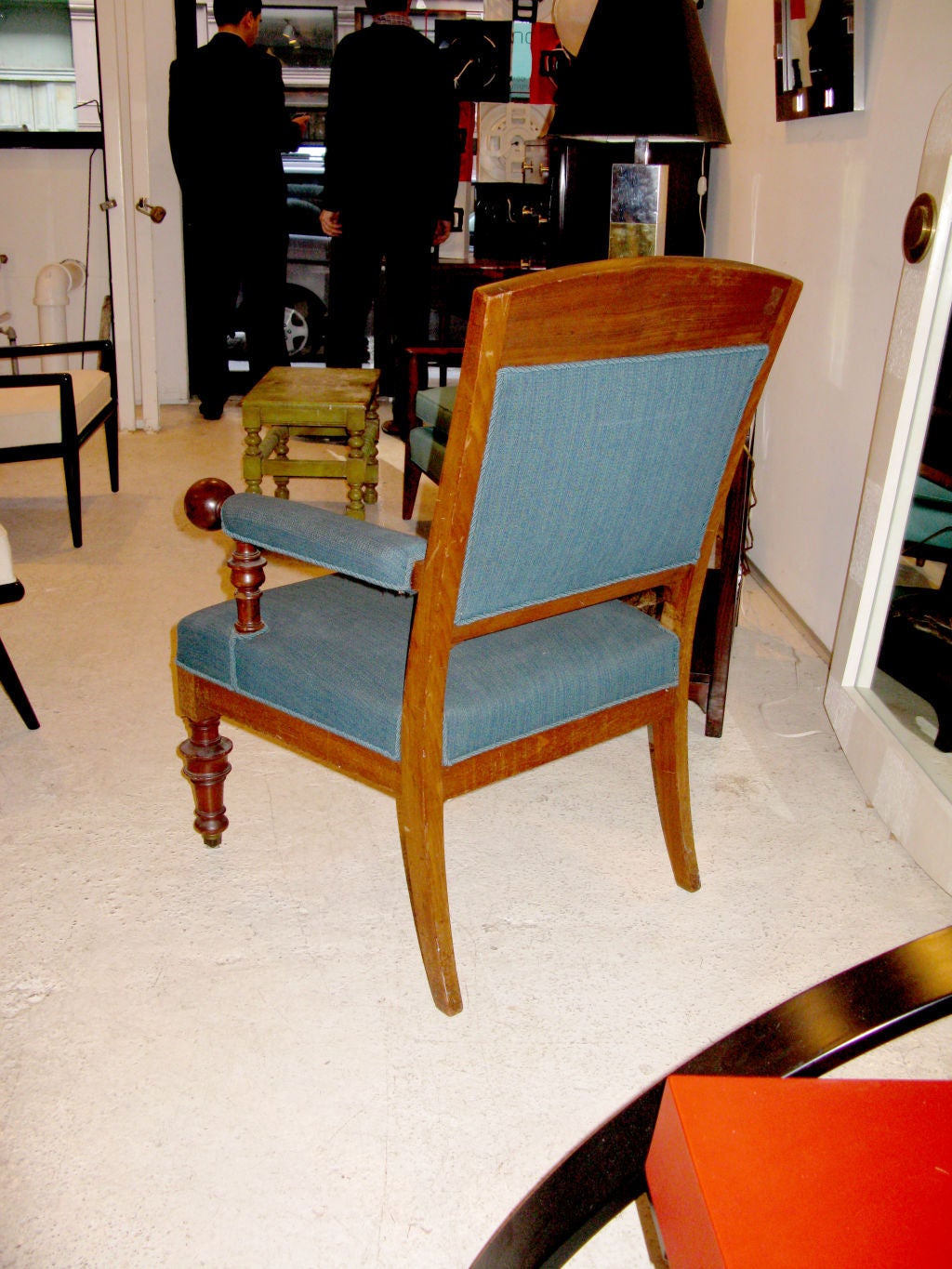 American Mahogany Library Armchair by Thorvald Bindesboll