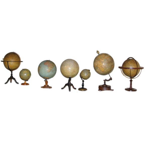 Set of 7 globes