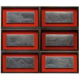 Set of 6 framed erotic etching plates