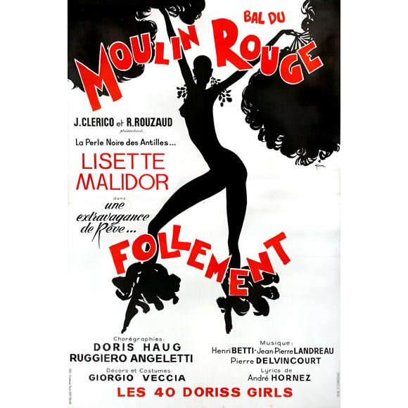 Rene Gruau Giant Moulin Rouge poster