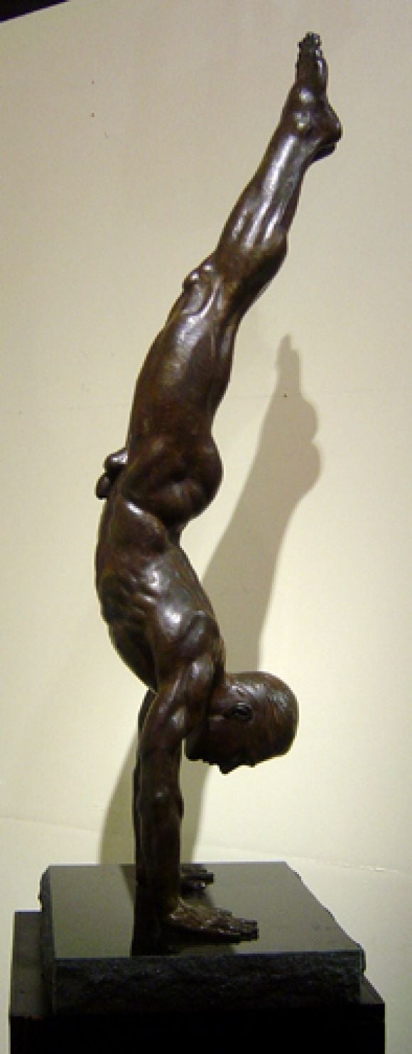 Contemporary The Gymnast, Bronze sculpture by Danielle Anjou