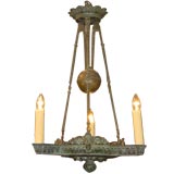 Late French Empire Bronze Chandelier