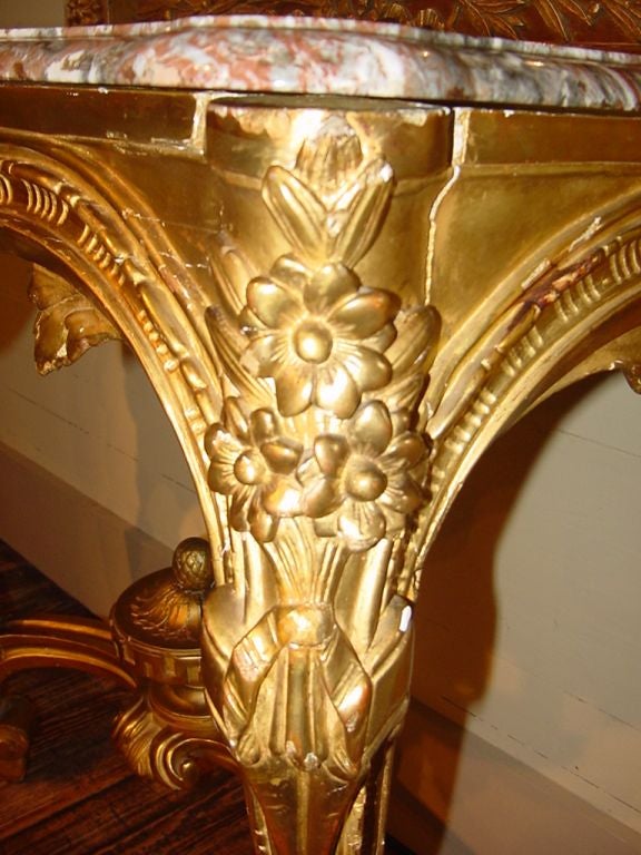 Louis XVI Period Gilt Console In Good Condition For Sale In New Orleans, LA