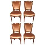 Set of Four Louis XVI Style Side Chairs