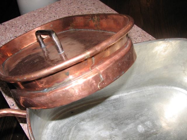 Large French Copper Daubiere 5