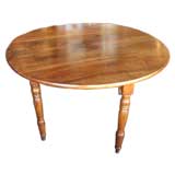 Antique Large French Walnut Gateleg Table