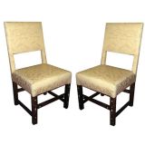 Pair of Inlaid Side Chairs