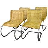 Set of Four Chairs by Mies van der Rohe