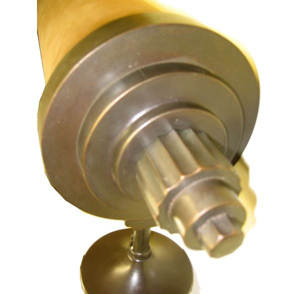 Pair of Bronze Cylinder Wall Lights