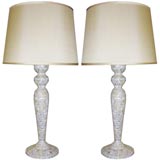 Pair Mother-of-Pearl Lamps