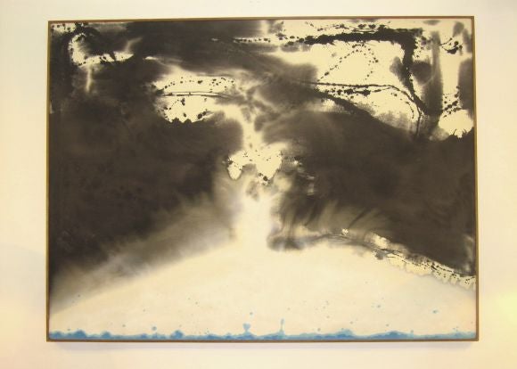A large scale oil-on-canvas from Ken Berman, an Atlanta, GA artist.  The painting is untitled, signed upper left corner and dated Feb. 1990 on verso.