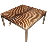 Zebra Skin Cocktail Table