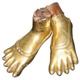 Gilt Copper Feet Fragments