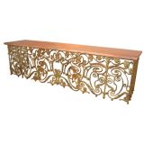 Vintage Iron Bench / Low Console