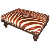 "Zebra" Ottoman "Zebra" Ottoman