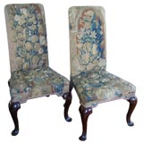Antique Pair of Tapestry Side Chairs