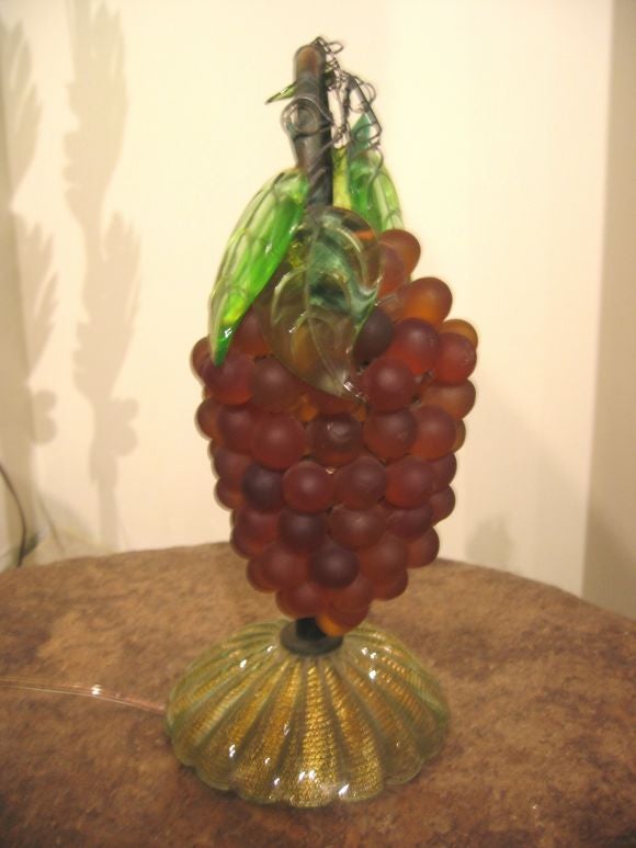 'Grape Cluster' Glass Lamp