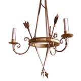 Tole "Arrow-Form" Chandelier