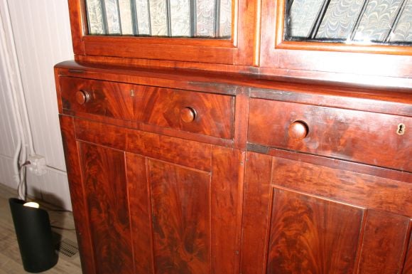 plumb pudding mahogany china / bookcase