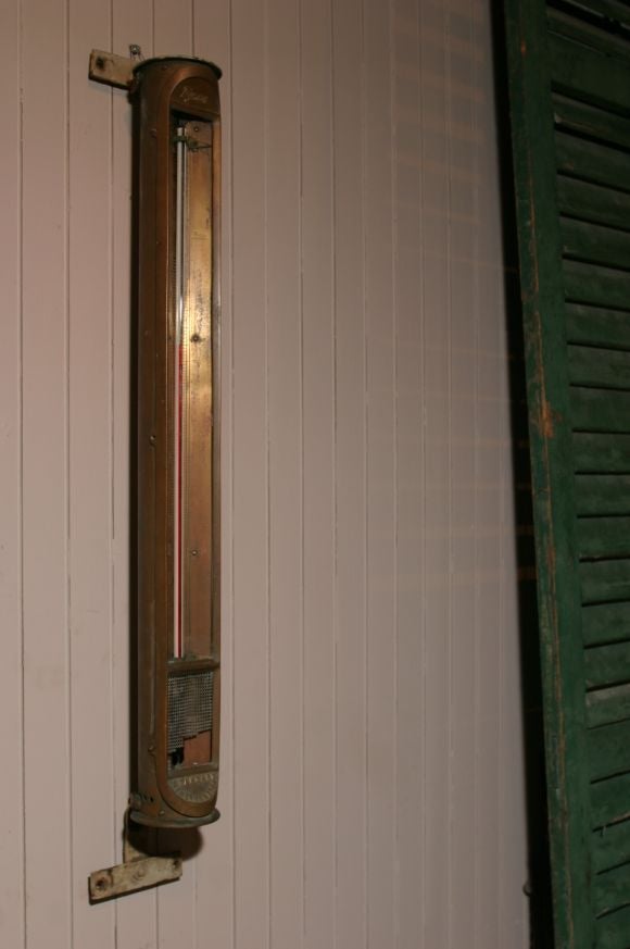 large copper thermometer