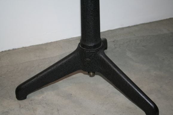 Iron Pair of 20's Industrial Rotating End Tables