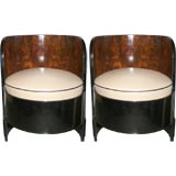 Pair of 1940
s Mahogany Stools