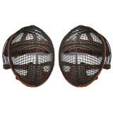 Pair of 20's Fencing Masks