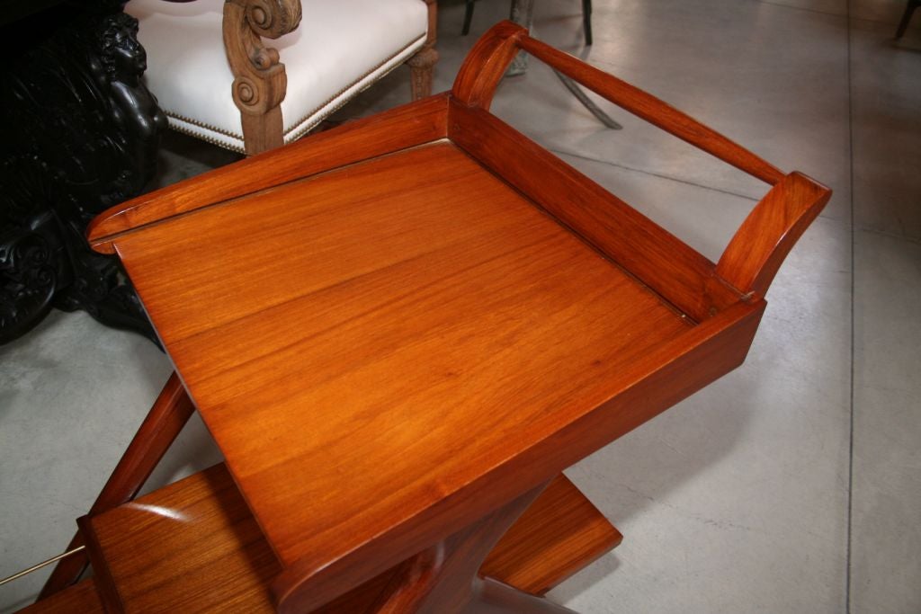 60's Italian Mahagony Bar Cart