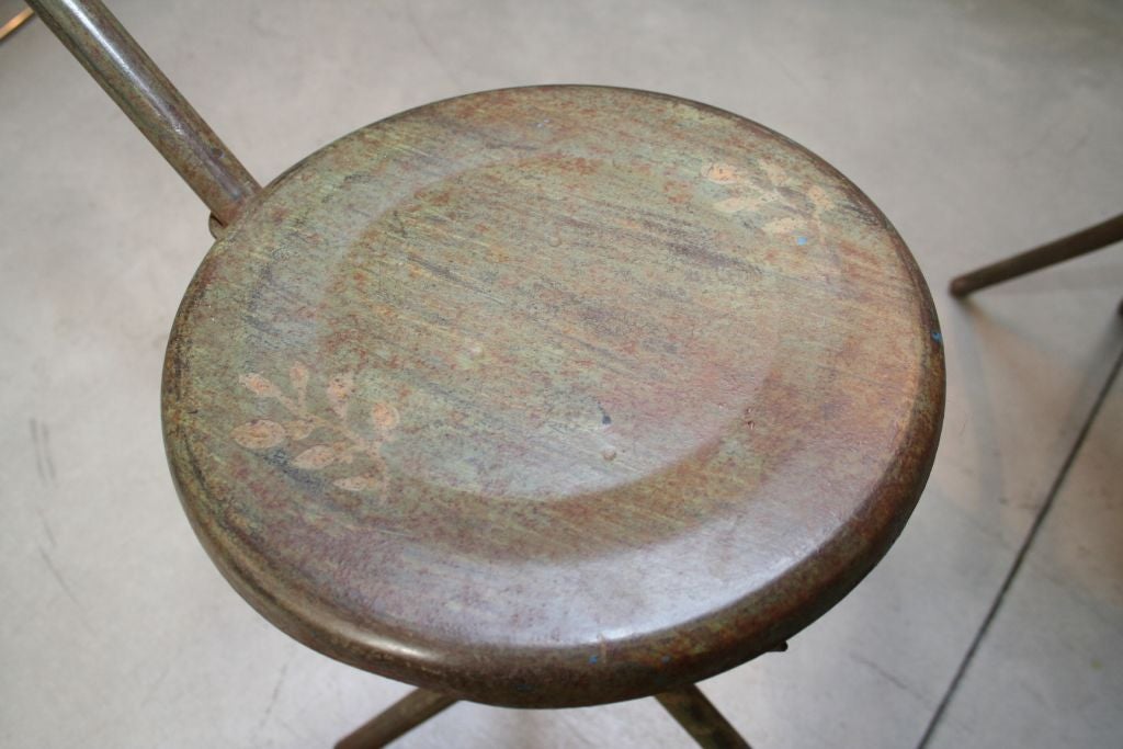 Argentine Pair of Folding Polo Stools