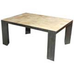 Parchment and Metal Coffee Table 4