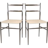 Set of 6 Gio Ponti Superlegerra Chairs