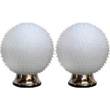 Pair of 60's Silicone Lamps