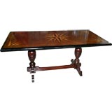 30's Italian Table with Star Inlay