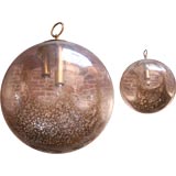 Pair of Murano Globe Chandeliers