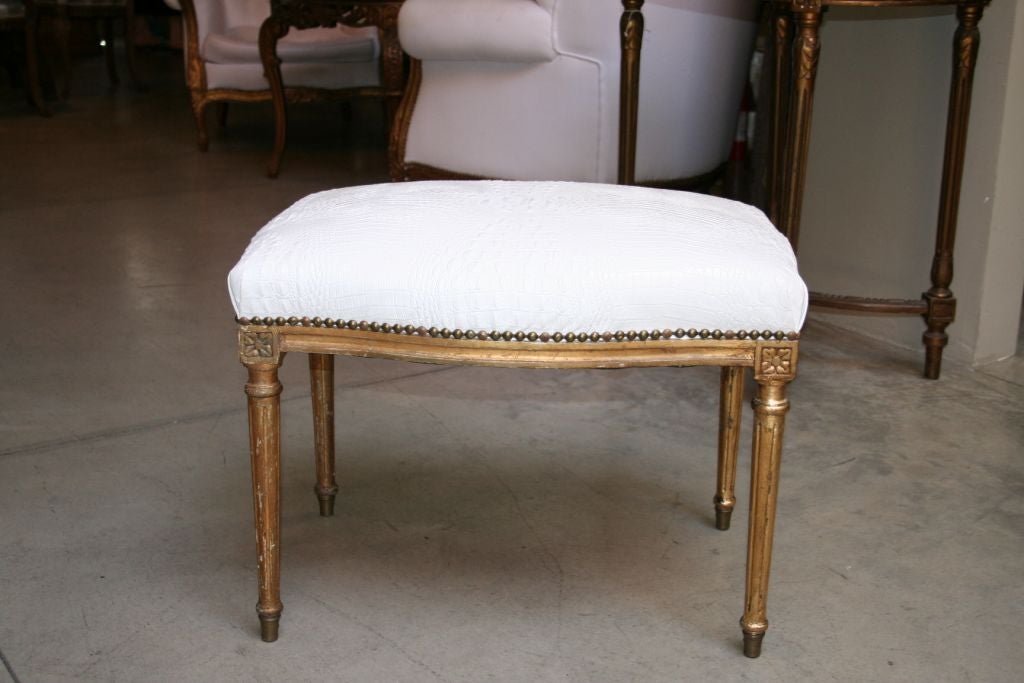 19th c. French Louis XVI Bench