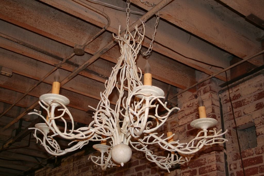 metal twig chandelier