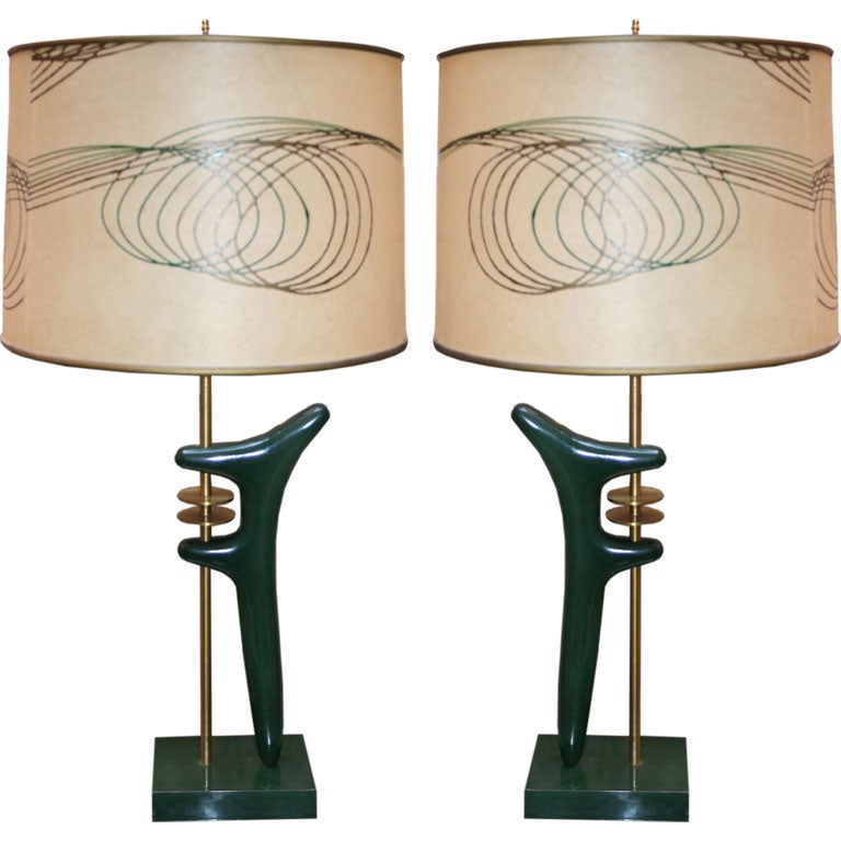 Pair of 50's Dali Style Lamps