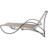 Bronze "S" Chaise Lounge by Walter Lamb for Brown and Jordan