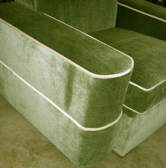 Pair of Art Deco Streamline Chairs Attributed to Gilbert Rohde