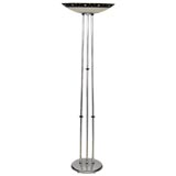 Unusual Art Deco Moderne Torchiere Floor Lamp