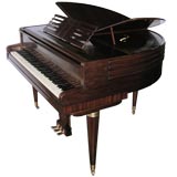 Great Streamline Art Deco Butterfly Wurlitzer Baby Grand Piano