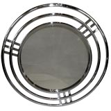 Large Machine Age Wall Mirror by K.E.M. Weber