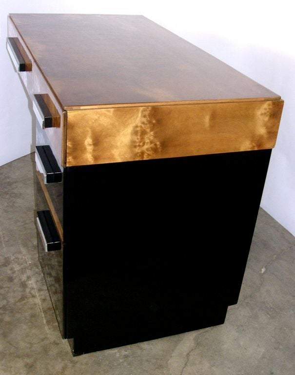 Lacquer Rare Streamline Desk by Walter Darwin Teaque for Hastings Mfg.