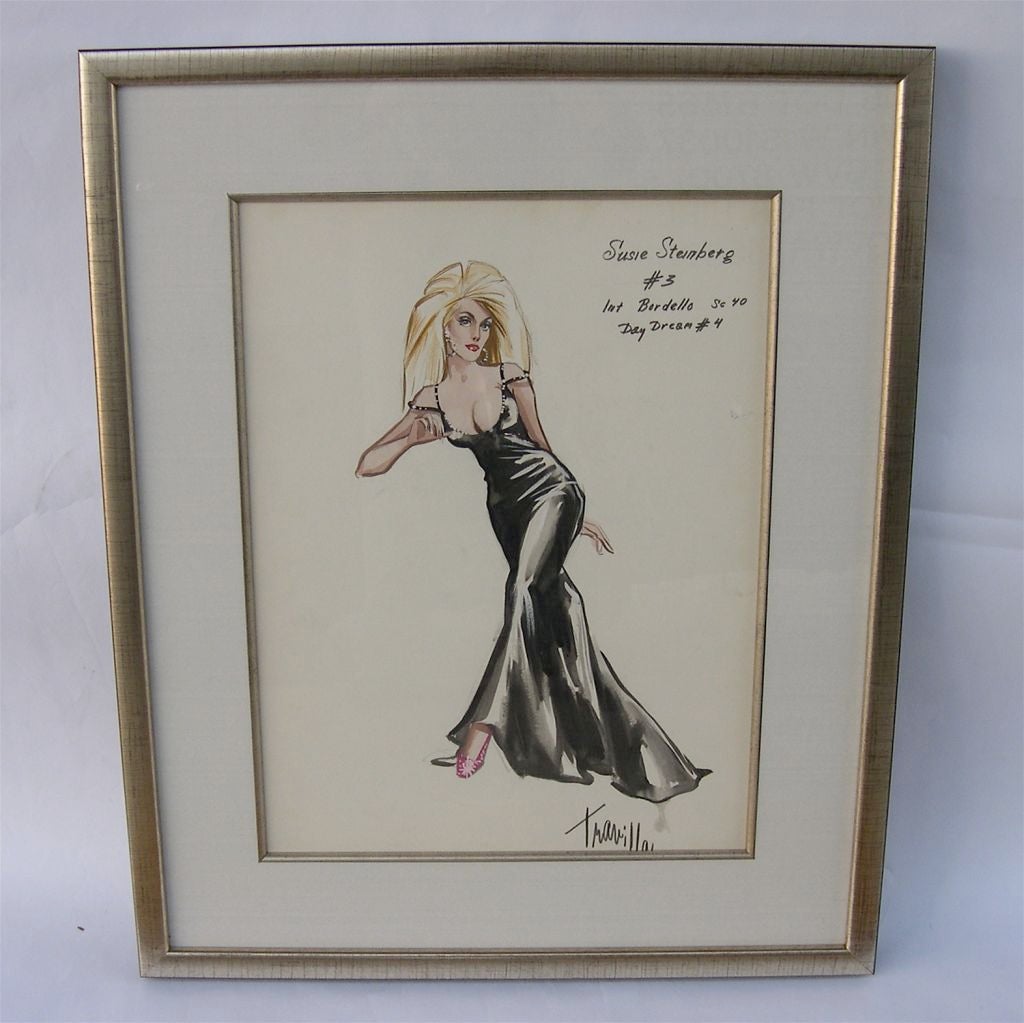 American Original Costume Sketches by Travilla for Valley of the Dolls