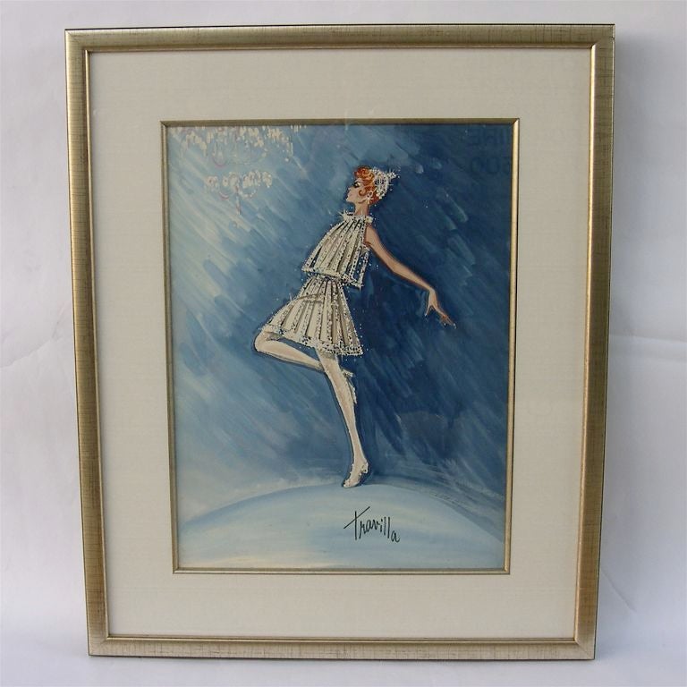 20th Century Original Costume Sketches by Travilla for Valley of the Dolls