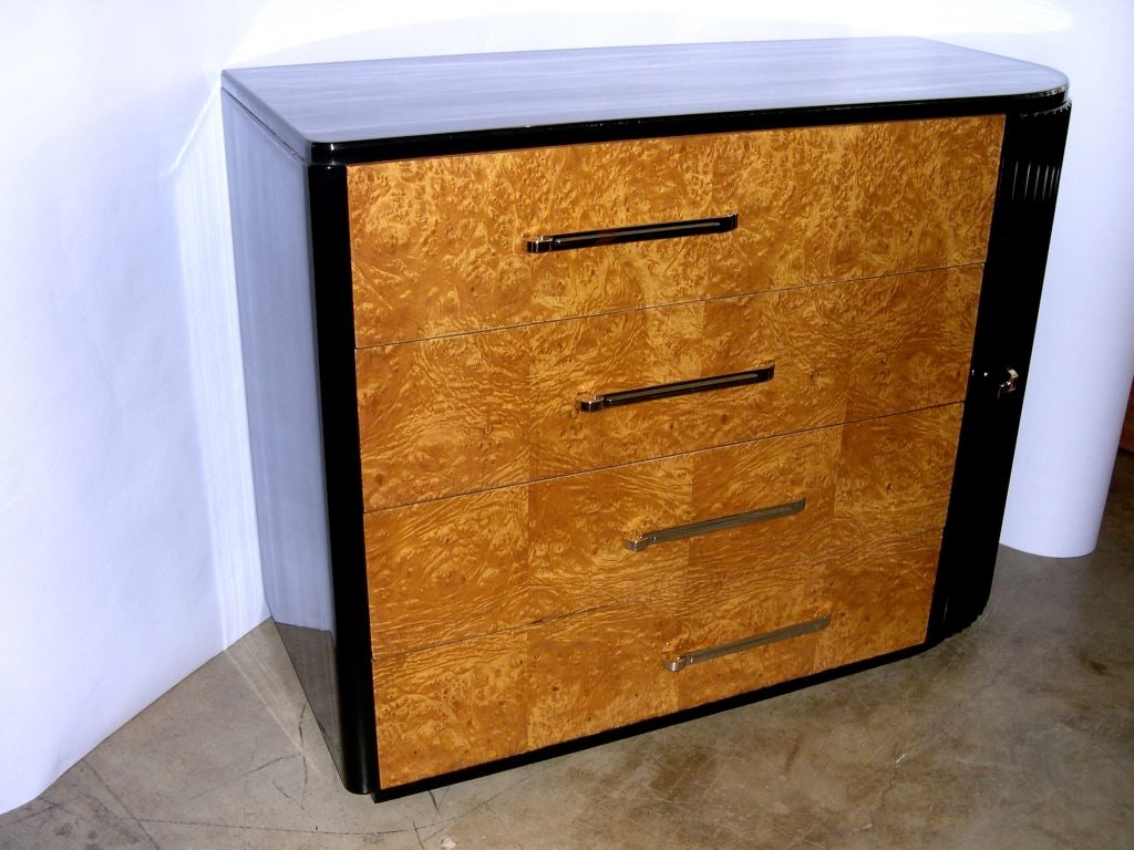 American High & Low Streamline Dresser Suite by Donald Deskey Widdicomb