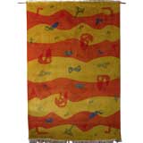 Handwoven 1960 Modernist Wool Carpet from India